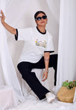 Wildflower Bloom Women’s White Oversized T-Shirt
